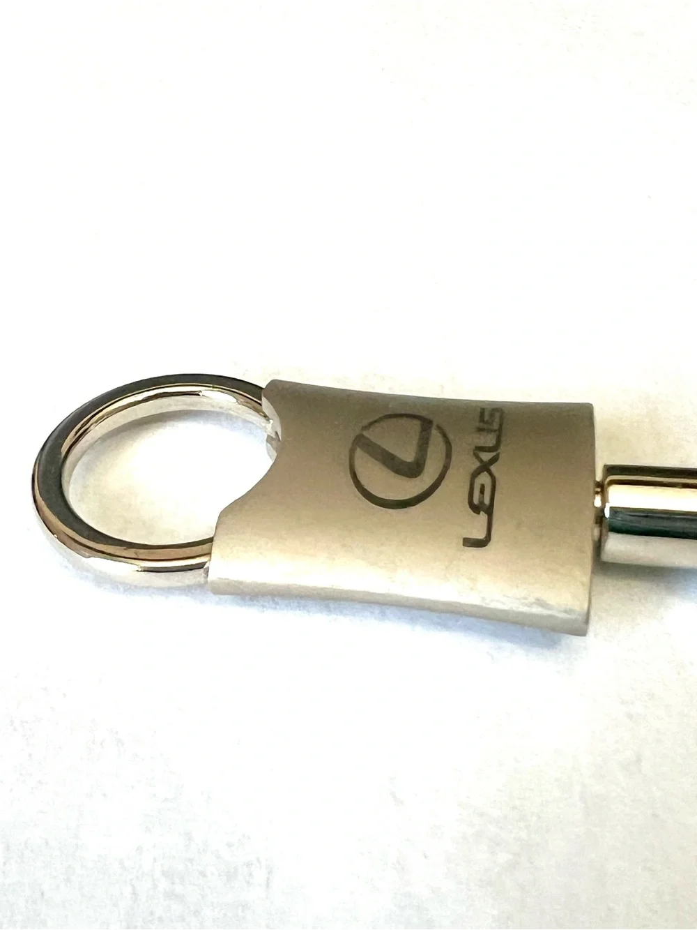 Lexus Silver Metal Keyring with Logo - Men Accessories